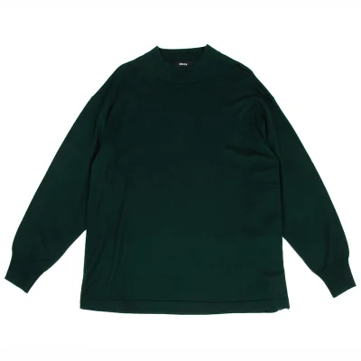 zucca Side Button Mock Neck Knit Sweater
