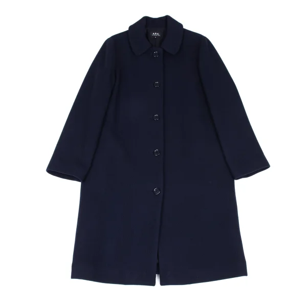 A.P.C. Wool Nylon Herringbone Coat K-172415_002
