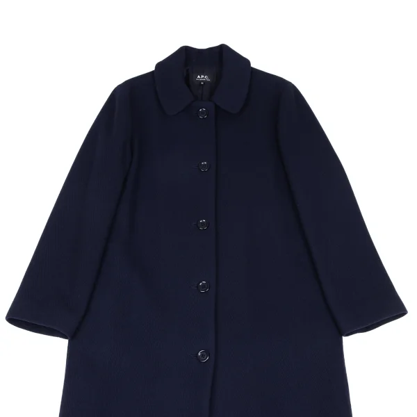 A.P.C. Wool Nylon Herringbone Coat K-172415_003