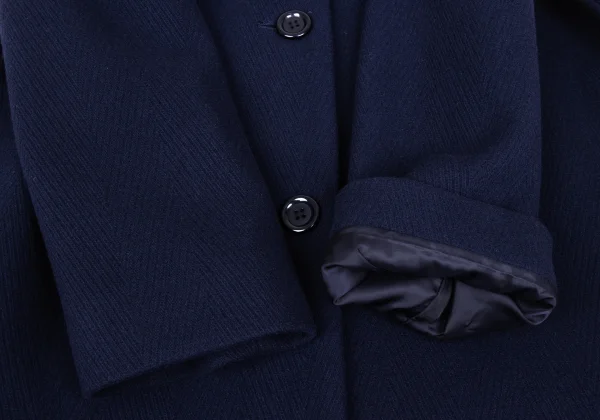 A.P.C. Wool Nylon Herringbone Coat K-172415_007