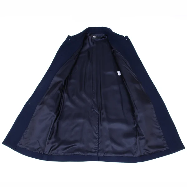 A.P.C. Wool Nylon Herringbone Coat K-172415_012