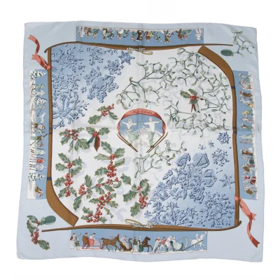 HERMES Care 90 Neige d'Antan Scarf