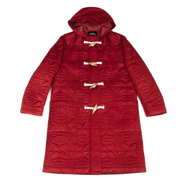 tricot COMME des GARCONS Floral Quilted Duffle Coat K-172419_002