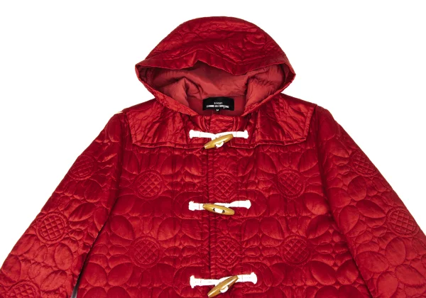 tricot COMME des GARCONS Floral Quilted Duffle Coat K-172419_003