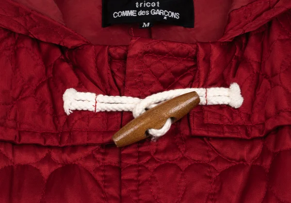 tricot COMME des GARCONS Floral Quilted Duffle Coat K-172419_005