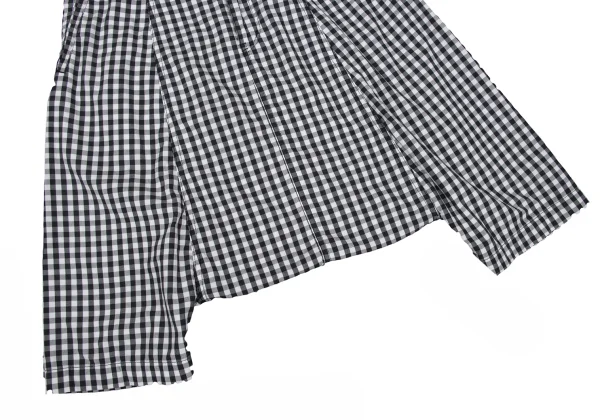 BLACK COMME des GARCONS Cotton Gingham Check Dropped Crotch Pants K-172420_006