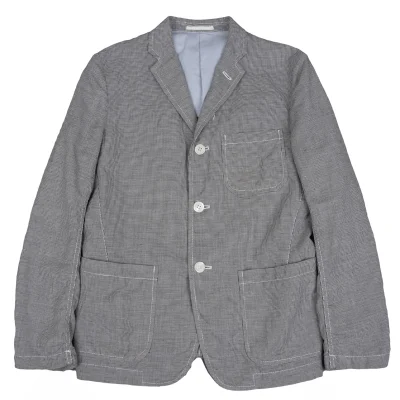 COMME des GARCONS HOMME Cotton Linen Puppy Tooth Jacket