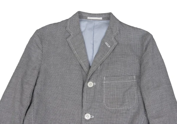 COMME des GARCONS HOMME Cotton Linen Puppy Tooth Jacket K-172421_002