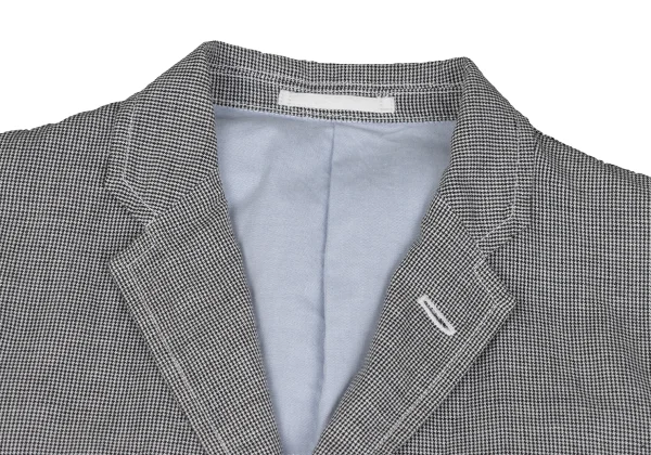 COMME des GARCONS HOMME Cotton Linen Puppy Tooth Jacket K-172421_003