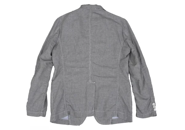 COMME des GARCONS HOMME Cotton Linen Puppy Tooth Jacket K-172421_013