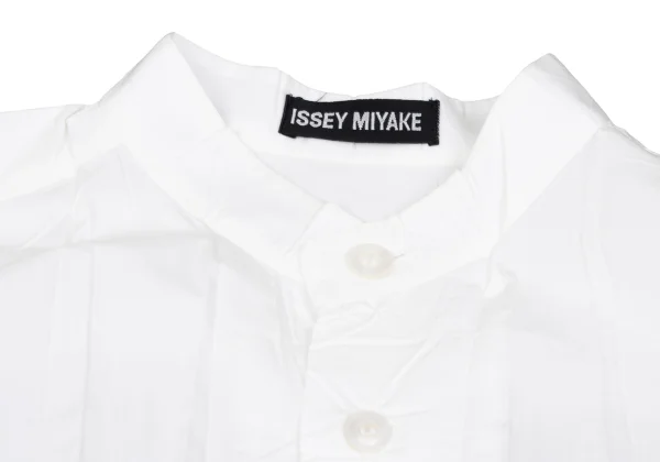 ISSEY MIYAKE MEN Wrinkle Pleated Band Collar Shirt K-172424_003