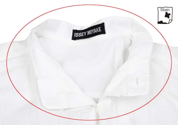 ISSEY MIYAKE MEN Wrinkle Pleated Band Collar Shirt K-172424_004