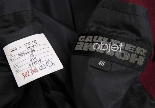 Jean Paul GAULTIER HOMME objet Wool Pea Coat K-172425_017