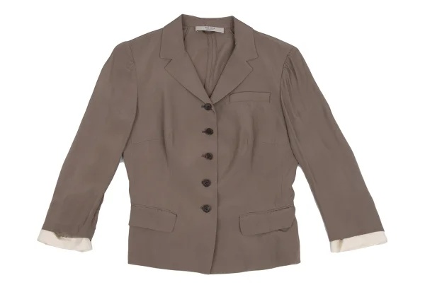 PRADA Rayon Cuffs Detachable Jacket K-172430_002