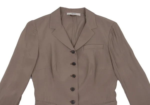 PRADA Rayon Cuffs Detachable Jacket K-172430_003