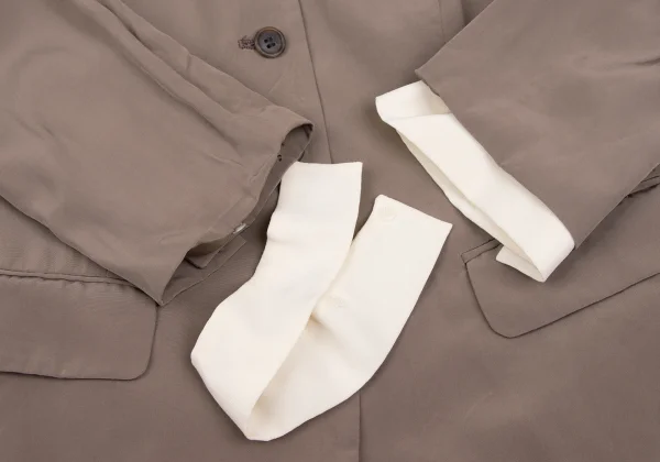 PRADA Rayon Cuffs Detachable Jacket K-172430_007