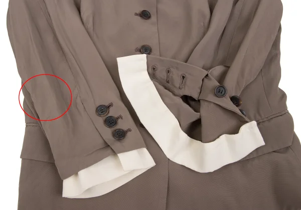 PRADA Rayon Cuffs Detachable Jacket K-172430_008