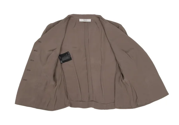 PRADA Rayon Cuffs Detachable Jacket K-172430_013
