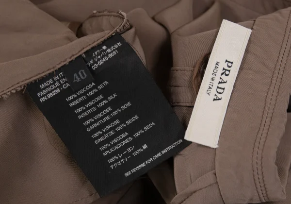 PRADA Rayon Cuffs Detachable Jacket K-172430_017