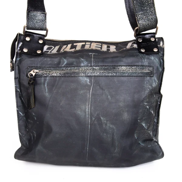 Jean Paul GAULTIER Motorcycle Jacket Printed Shoulder Bag K-172434_005