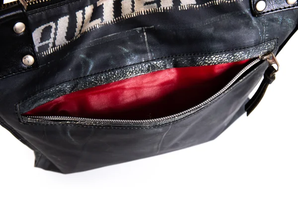 Jean Paul GAULTIER Motorcycle Jacket Printed Shoulder Bag K-172434_010