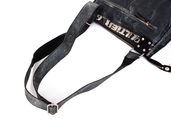 Jean Paul GAULTIER Motorcycle Jacket Printed Shoulder Bag K-172434_013