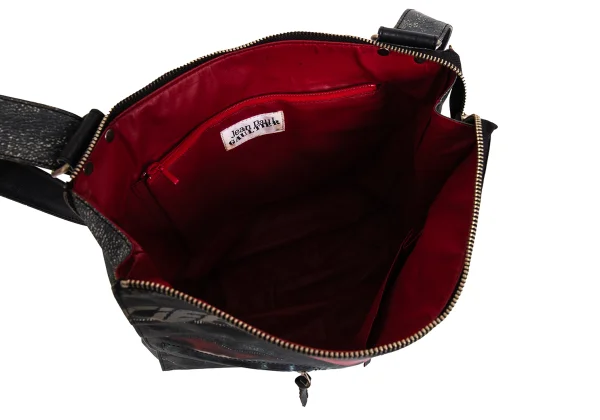 Jean Paul GAULTIER Motorcycle Jacket Printed Shoulder Bag K-172434_016