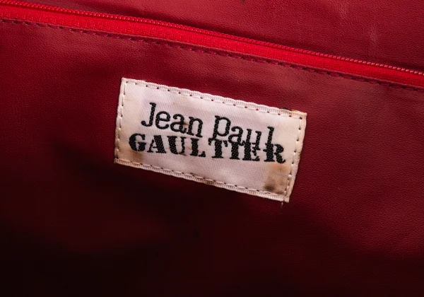 Jean Paul GAULTIER Motorcycle Jacket Printed Shoulder Bag K-172434_020
