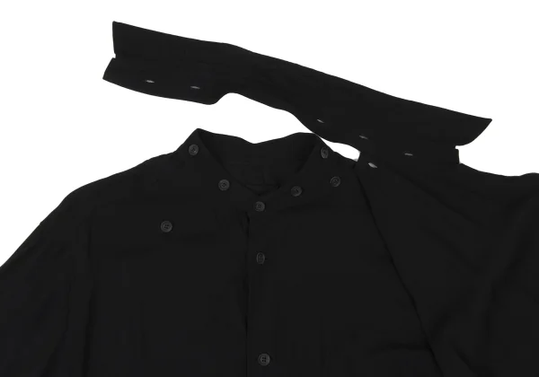 BLACK Scandal Yohji Yamamoto Rayon Message Print Shirt K-172436_007