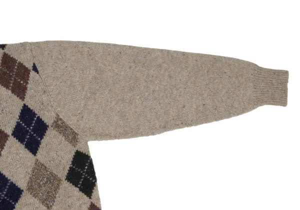 Papas LAIDLAW & FAIRGRIEVE Wool Argyle Knit Cardigan K-172438_003