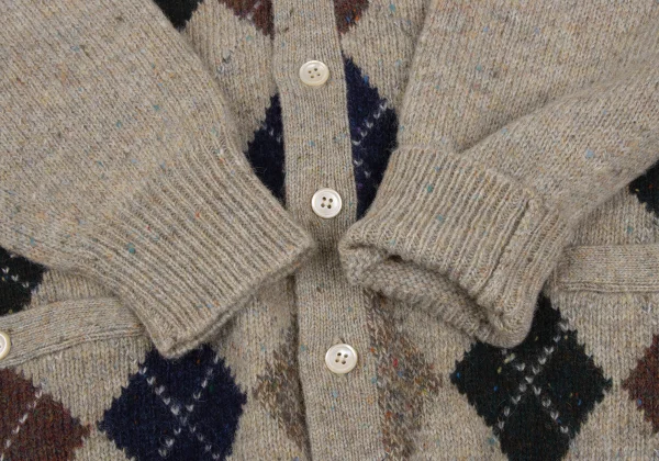 Papas LAIDLAW & FAIRGRIEVE Wool Argyle Knit Cardigan K-172438_004