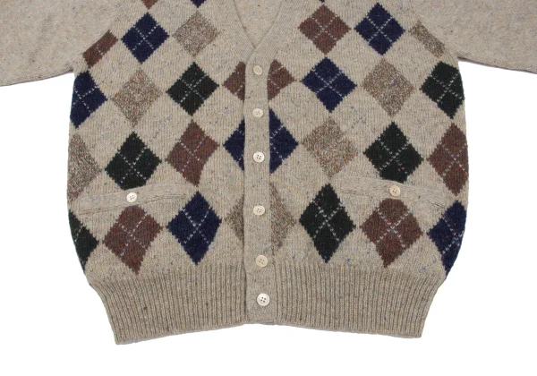 Papas LAIDLAW & FAIRGRIEVE Wool Argyle Knit Cardigan K-172438_005