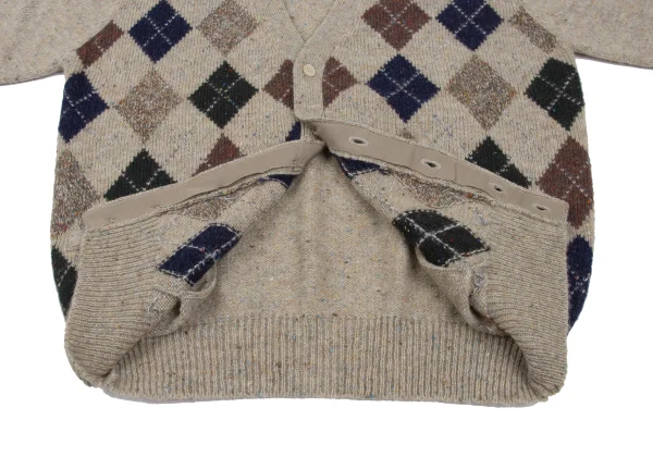 Papas LAIDLAW & FAIRGRIEVE Wool Argyle Knit Cardigan K-172438_008