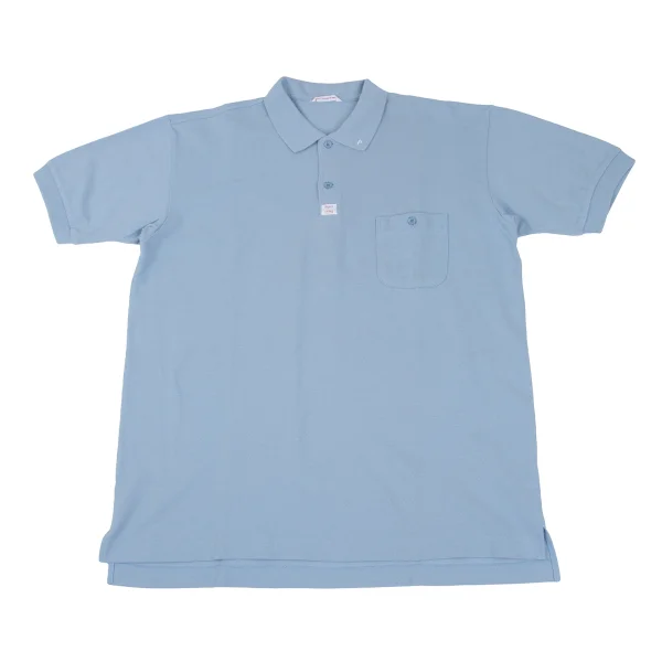Papas Cotton Patch Pocket Polo Shirt Sky blue L K-172439_001