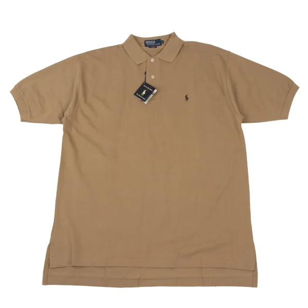 POLO RALPH LAUREN Pony Embroidery Piqué Polo Shirt Mocha L K-172443_001