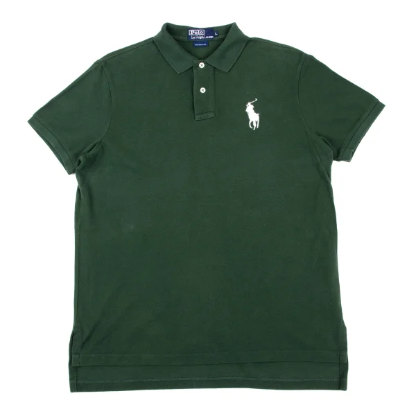 POLO by Ralph Lauren Piqué Mid-Height Ponytail Embroidery Polo Shirt Green L K-172444_001