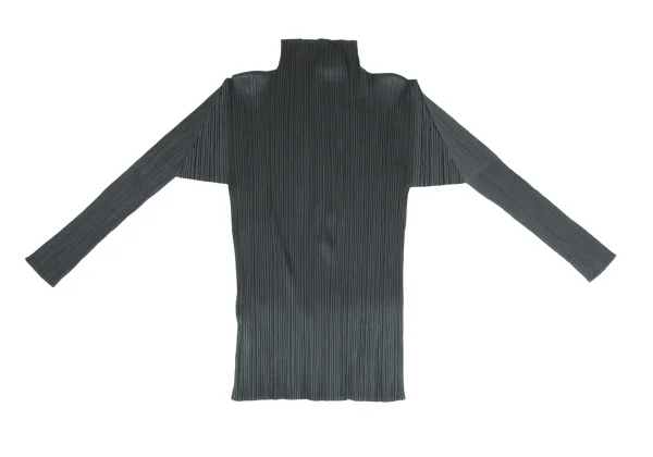 PLEATS PLEASE Pleated High-neck Long Sleeve Top K-172448_009