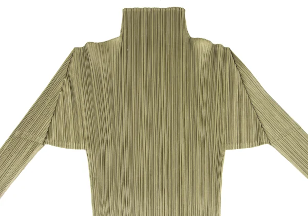 PLEATS PLEASE Pleated High-neck Long Sleeve Top K-172449_003