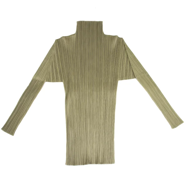 PLEATS PLEASE Pleated High-neck Long Sleeve Top K-172449_009