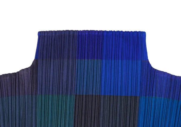 PLEATS PLEASE Multi Panel Print High-neck T-shirt K-172451_004