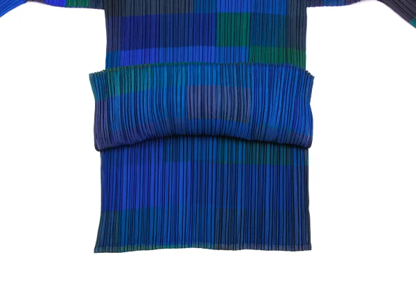 PLEATS PLEASE Multi Panel Print High-neck T-shirt K-172451_009