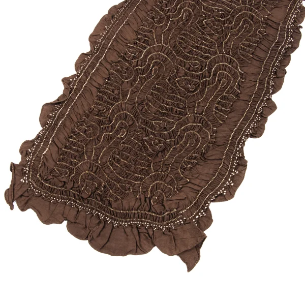 ASHA BY MDS Silk Shirred Design Stole K-172453_003