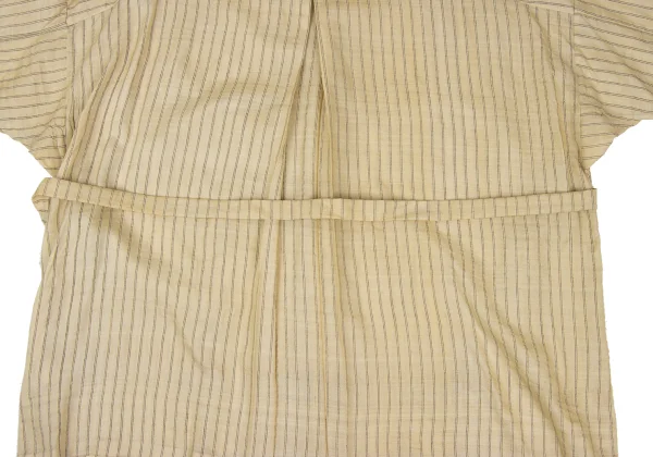 ASHA BY MDS Cotton Stripe Patch No Collar Shirt K-172456_014