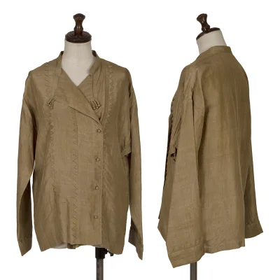 ASHA BY MDS Cutting Silk Shirt Jacket