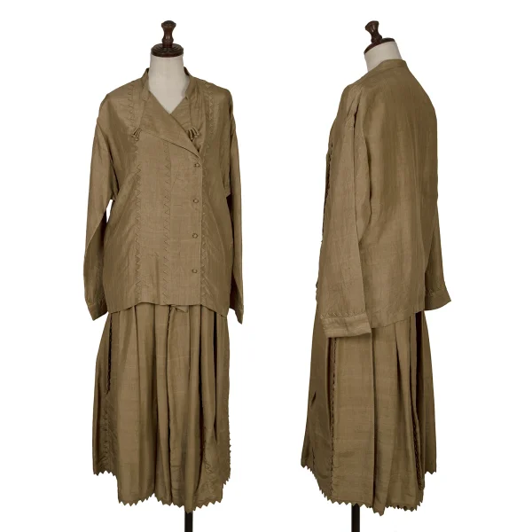 ASHA BY MDS Cutting Silk Shirt Jacket K-172457_014