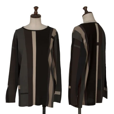 JURGEN LEHL Cototn Stripe Knit Top