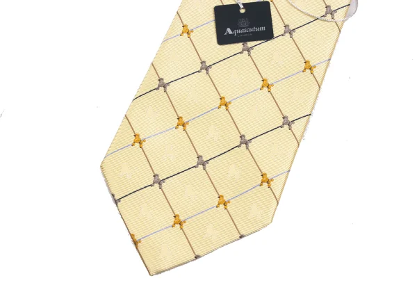 Aquascutum Dog Embroidered Tie K-172462_003