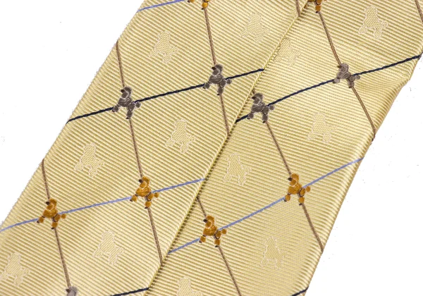 Aquascutum Dog Embroidered Tie K-172462_007