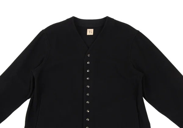Y's Wool Blend Snap Collarless Jacket K-172468_003