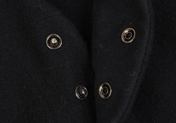 Y's Wool Blend Snap Collarless Jacket K-172468_006